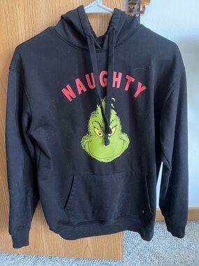Black 'Naughty' Grinch Hoodie